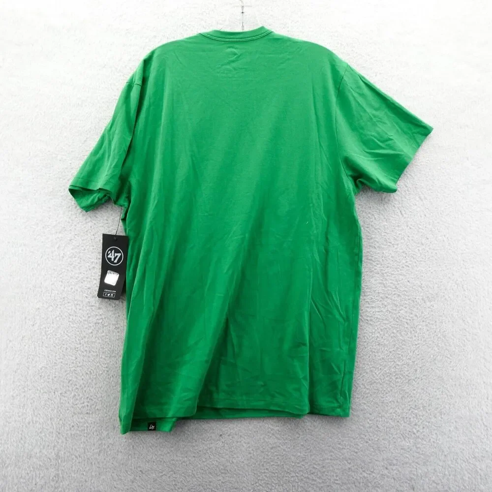Philadelphia Eagles Shirt Large Men '47 Brand NFL Green Cotton Knit Football Tee - Picture 7 of 9